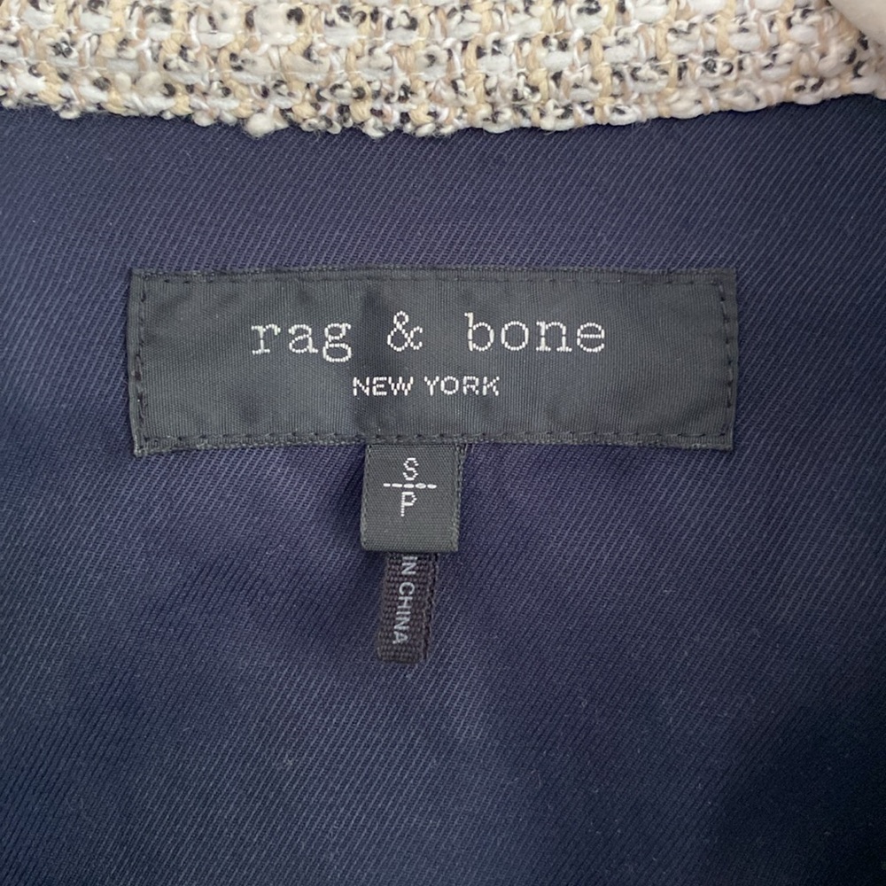 Rag & Bone Women’s Tweed Blazer Jacket Cropped Style Size Small - Picture 4 of 10